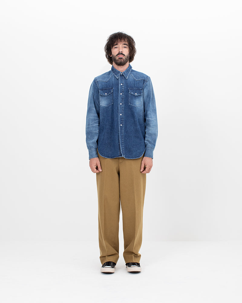 VISVIM 26AW SOCIAL SCULPTURE SHIRT DRY CRASH