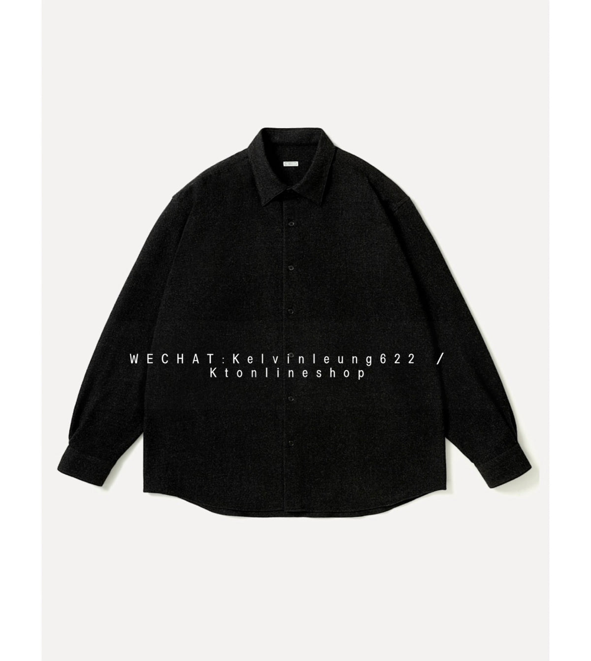 A.PRESSE 26AW Wool Regular Collar Shirt