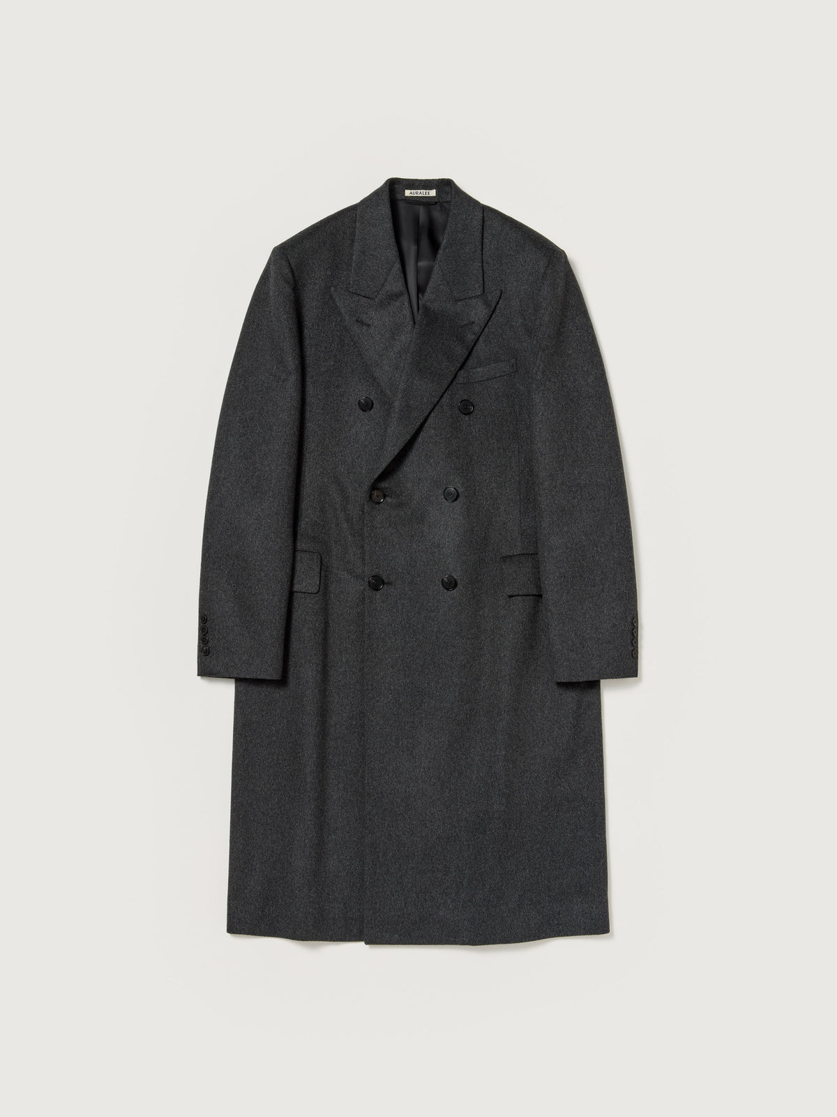 Auralee 26AW CASHMERE MOLESKIN DOUBLE-BREASTED COAT