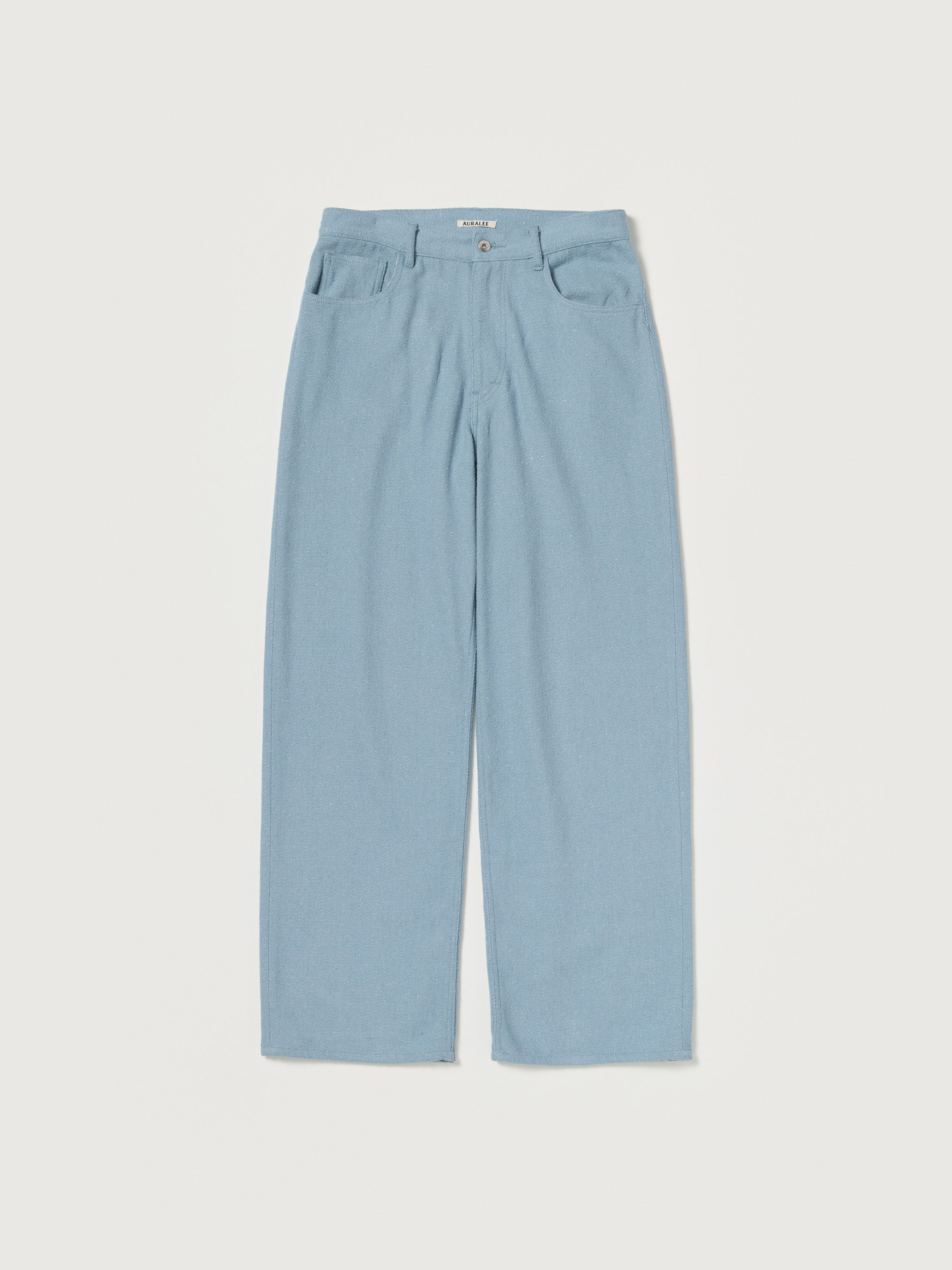 AURALEE 26AW SILK NEP DENIM 5P WIDE PANTS