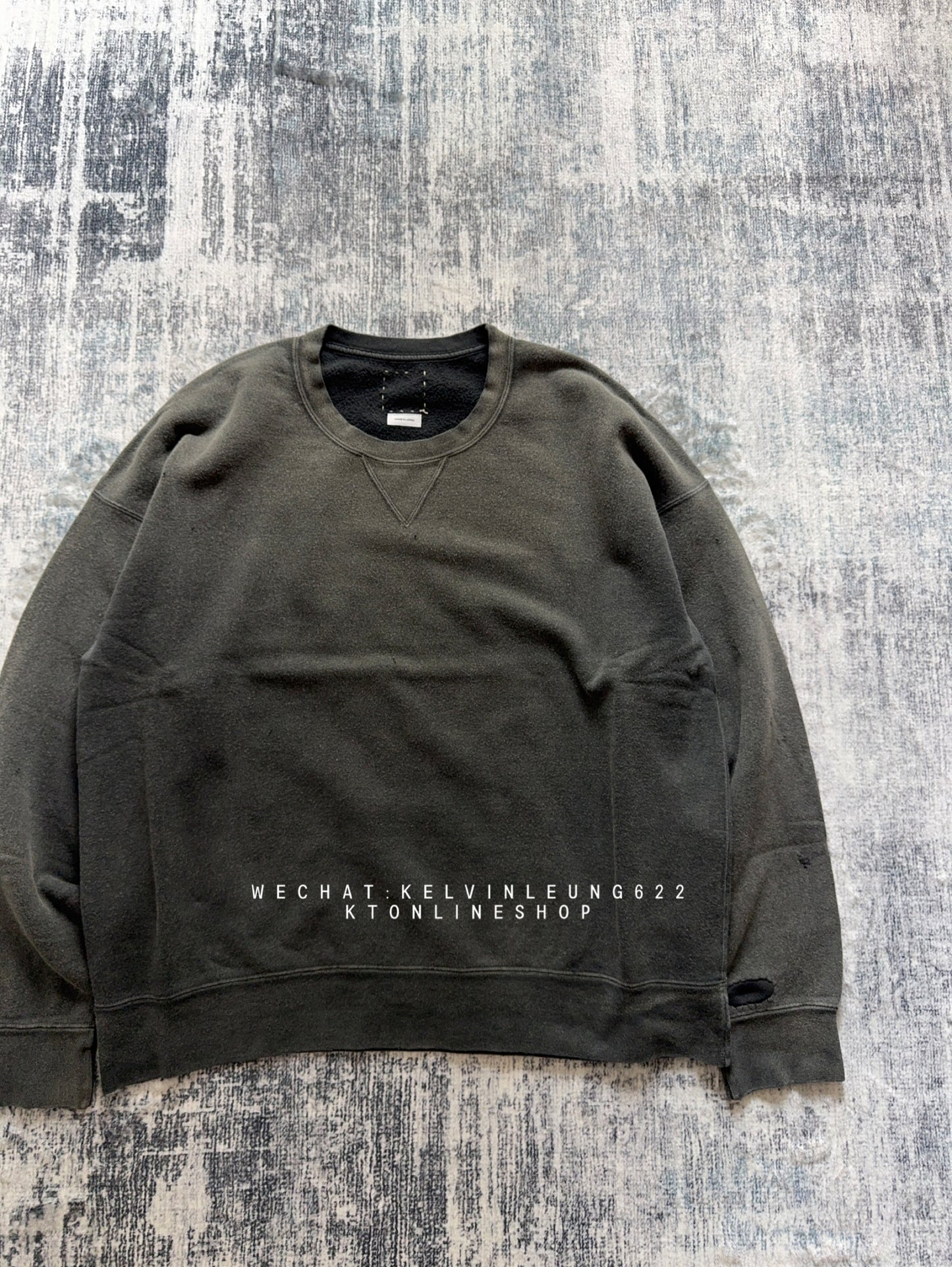 VISVIM 25AW JUMBO SB SWEAT L/S CRASH