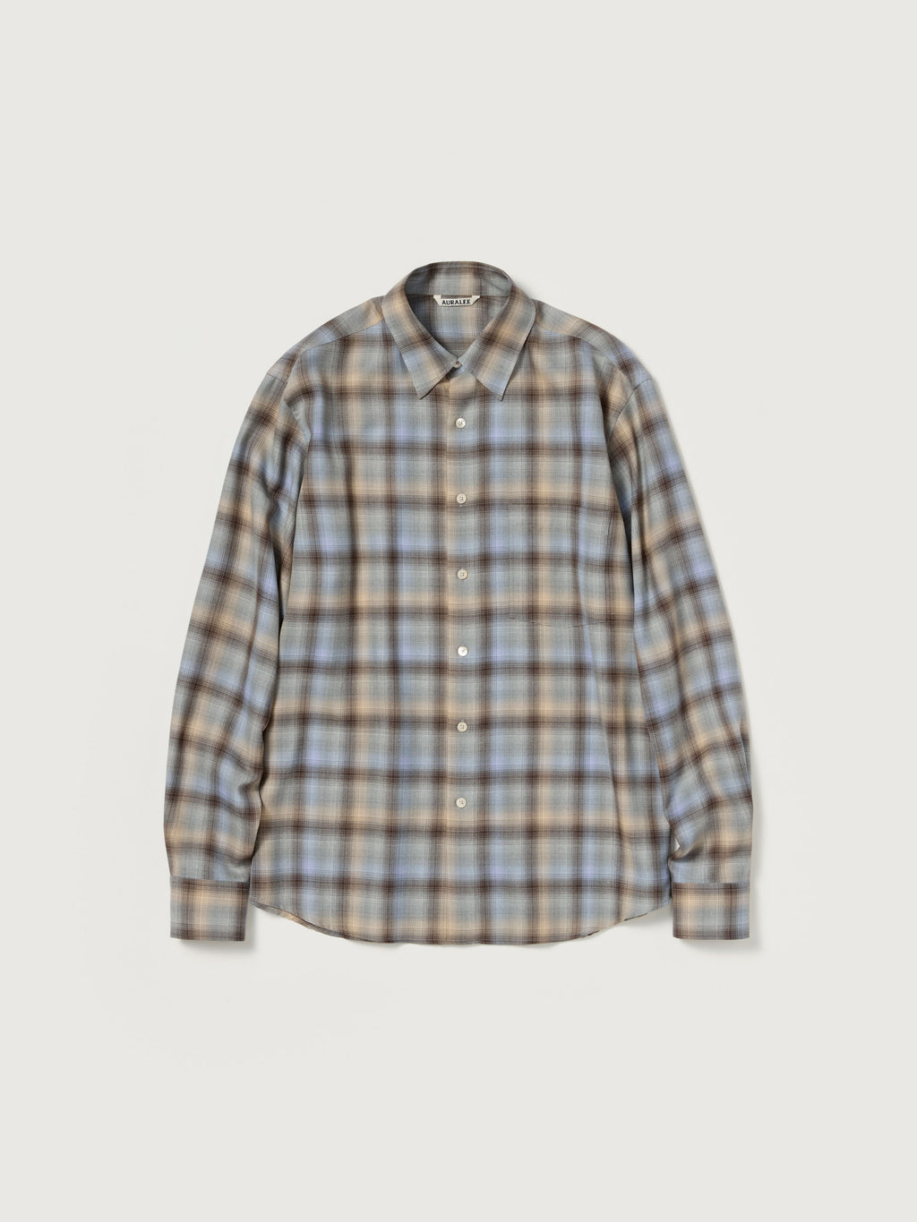 Auralee 26AW SUPER LIGHT WOOL CHECK SHIRT