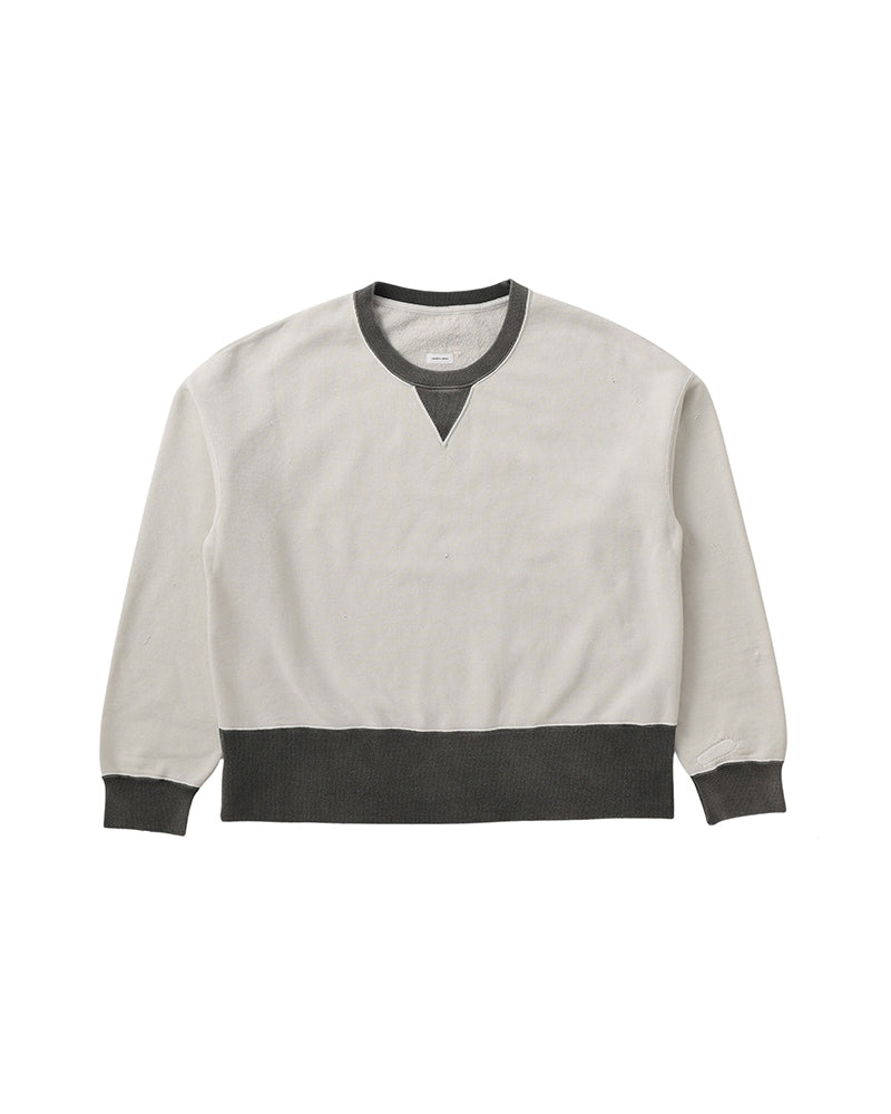 VISVIM 26FW FELLOW SWEAT L/S 2-TONE CRASH