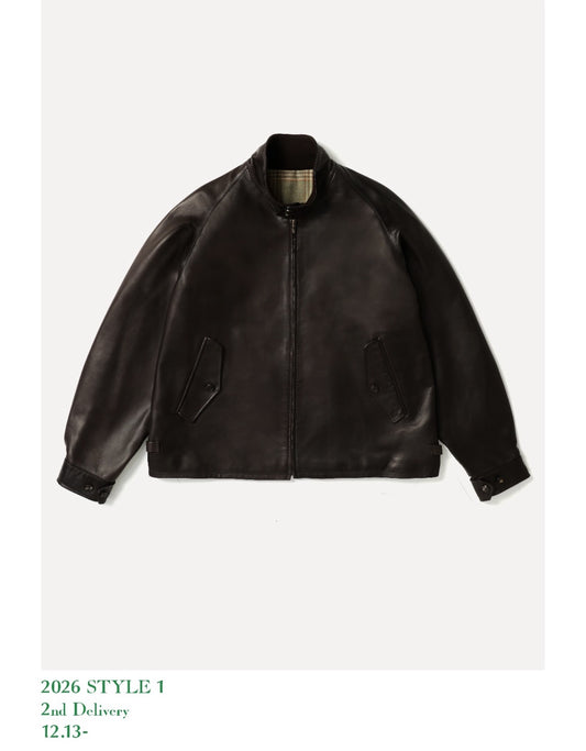 A.PRESSE 26SS Leather Driving Jacket