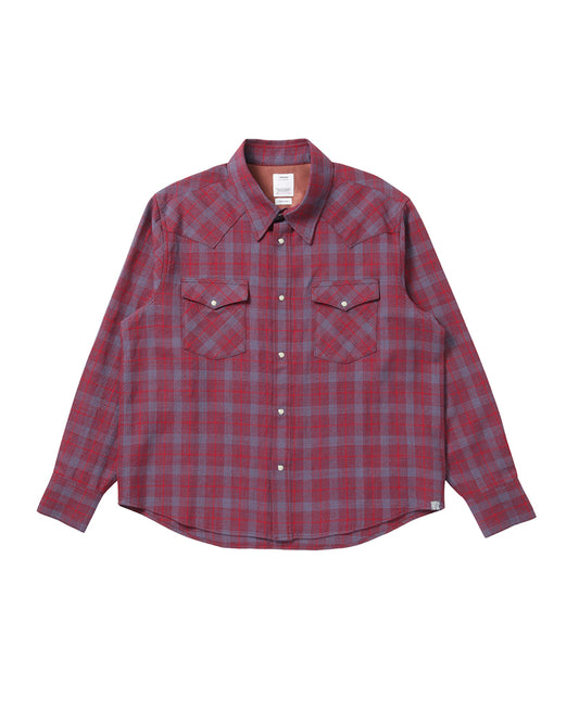 VISVIM 25AW FOUR CORNERS CHECK L/S