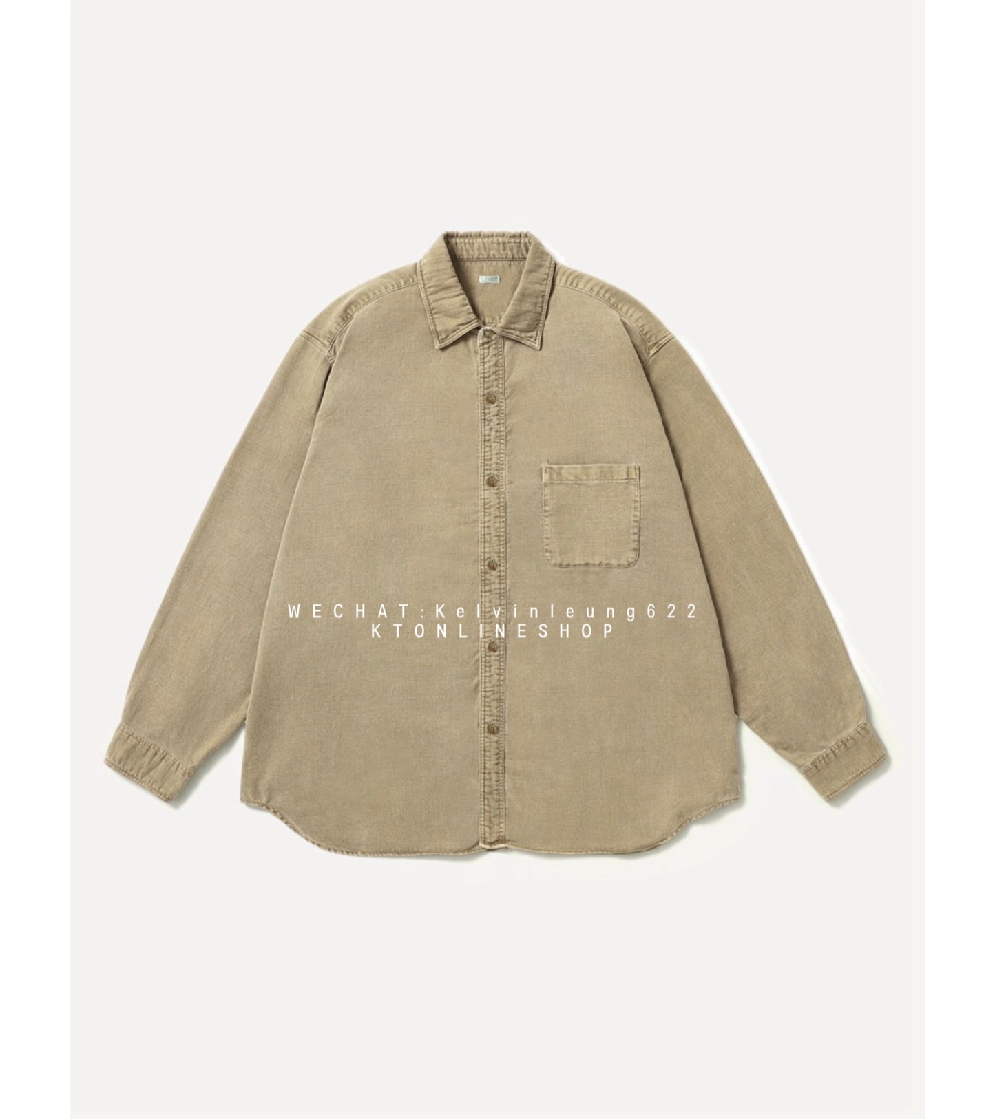 A.PRESSE 26AW Vintage Cotton Moleskin Shirt