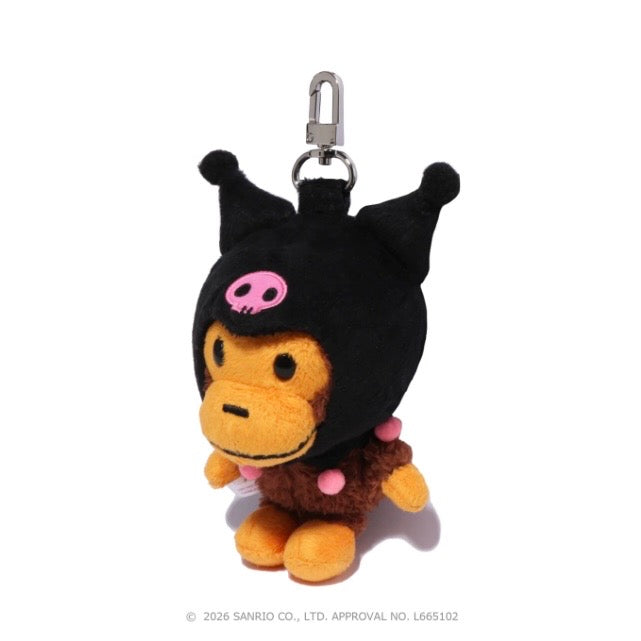 BAPE X KUROMI PLUSH DOLL KEYCHAIN