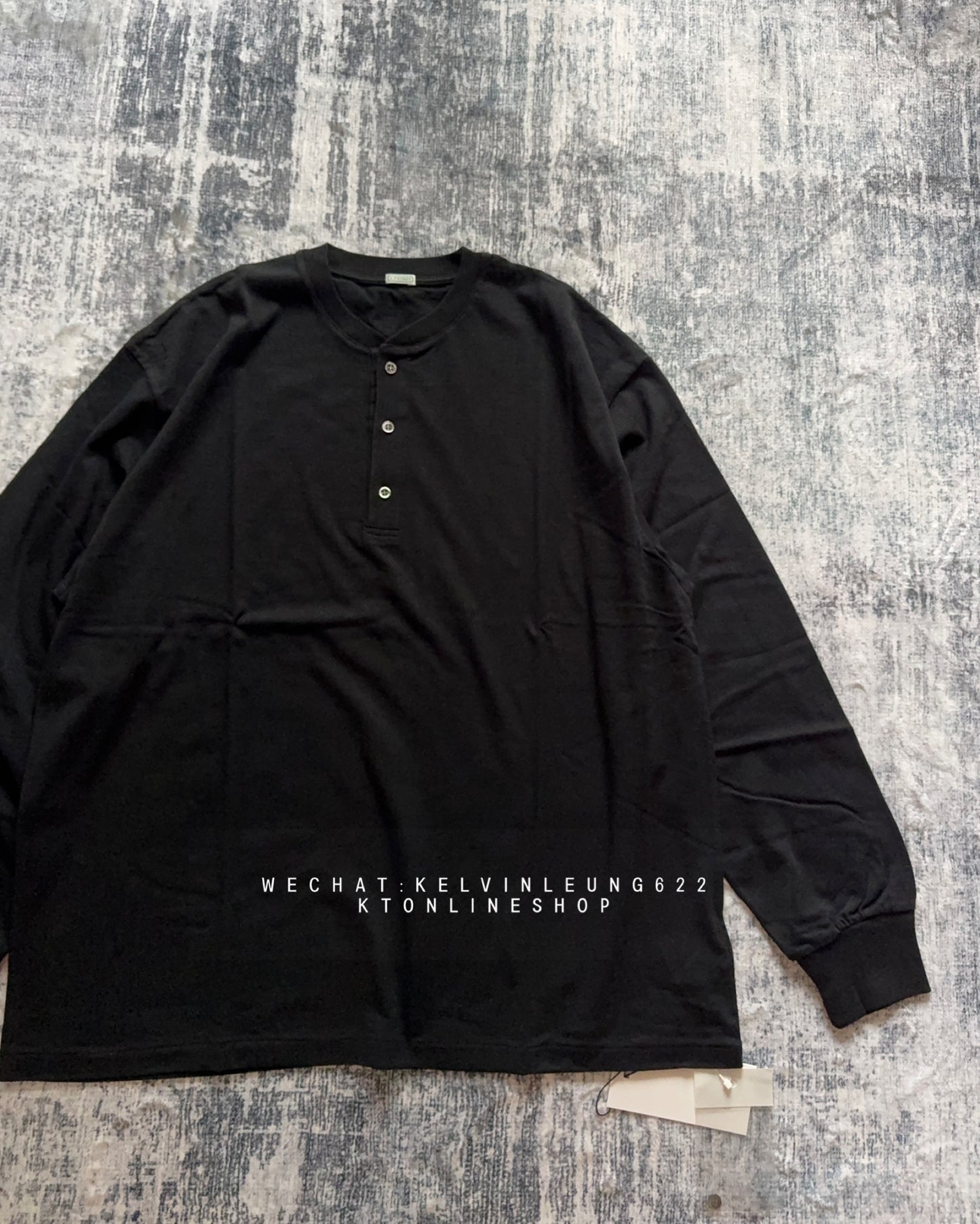 A.PRESSE Cashmere Blend L/S Henley Neck Shirt