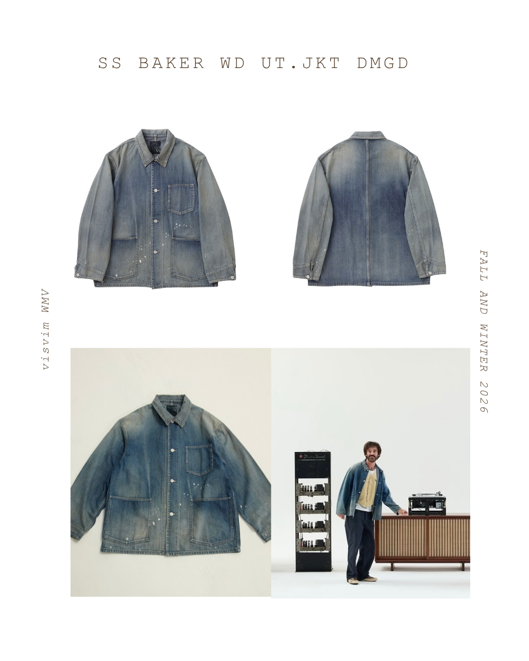 VISVIM 26AW SS BAKER WD UT.JKT DMGD