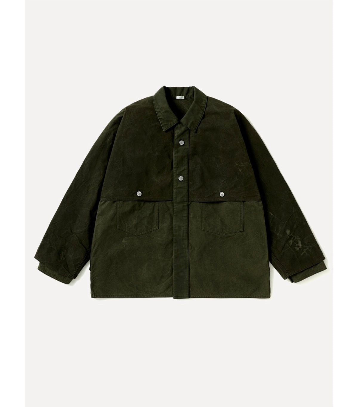 A.PRESSE 26AW Vintage Cotton Silk Oiled Tent Cloth Logger Jacket
