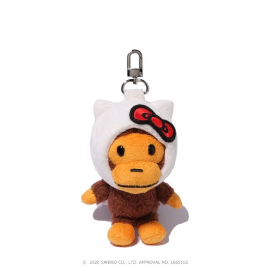 BAPE X HELLO KITTY PLUSH DOLL KEYCHAIN