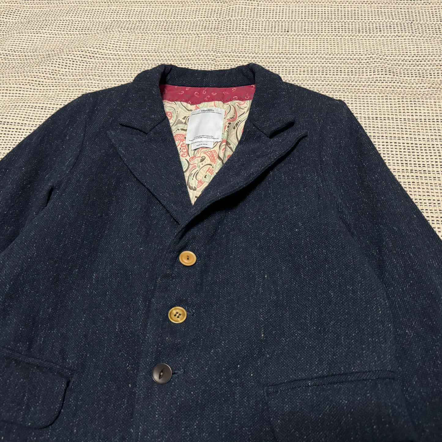 VISVIM GRANGER BLAZER NAVY