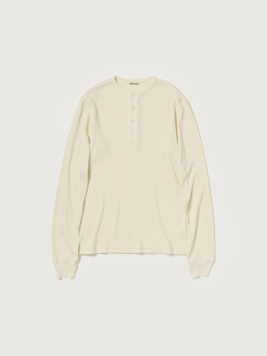 Auralee 26AW WOOL SILK SOFT RIB HENLEY
