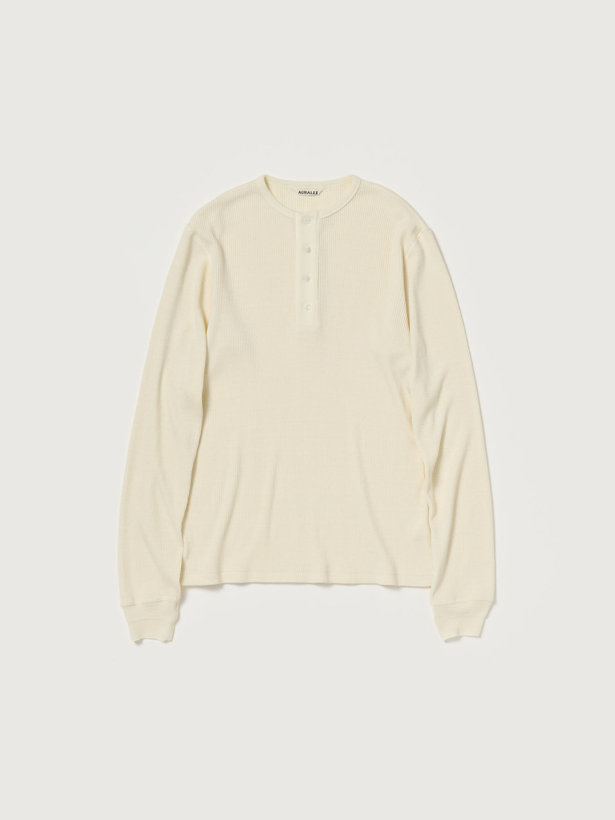 Auralee 26AW WOOL SILK SOFT RIB HENLEY