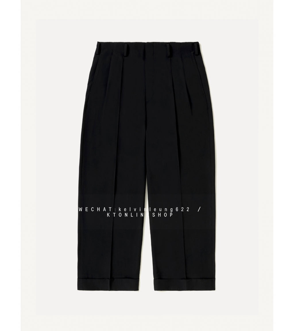 A.PRESSE 26AW Wool Rayon Wide Trousers