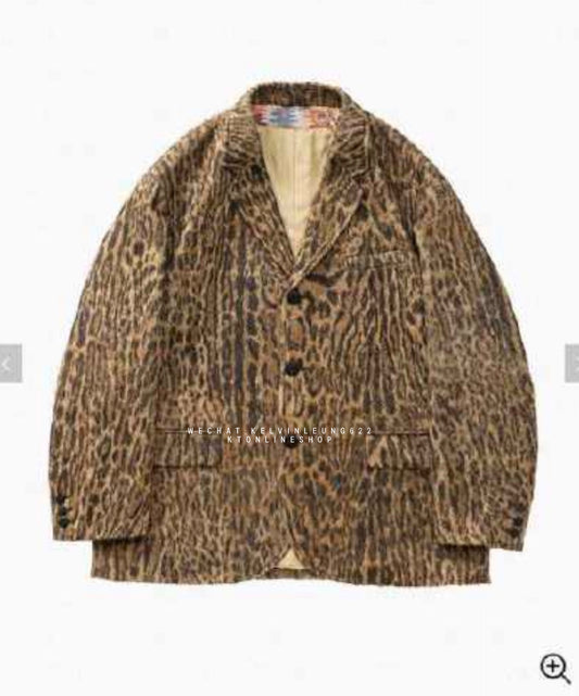VISVIM 26SS BOWEN BLAZER LEOPARD