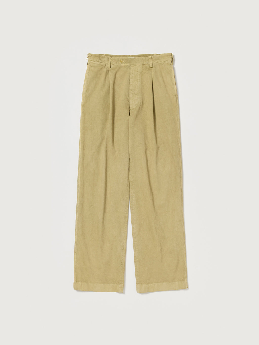 Auralee 26AW GARMENT-DYED FINX CHINO ONE-TUCK WIDE PANTS