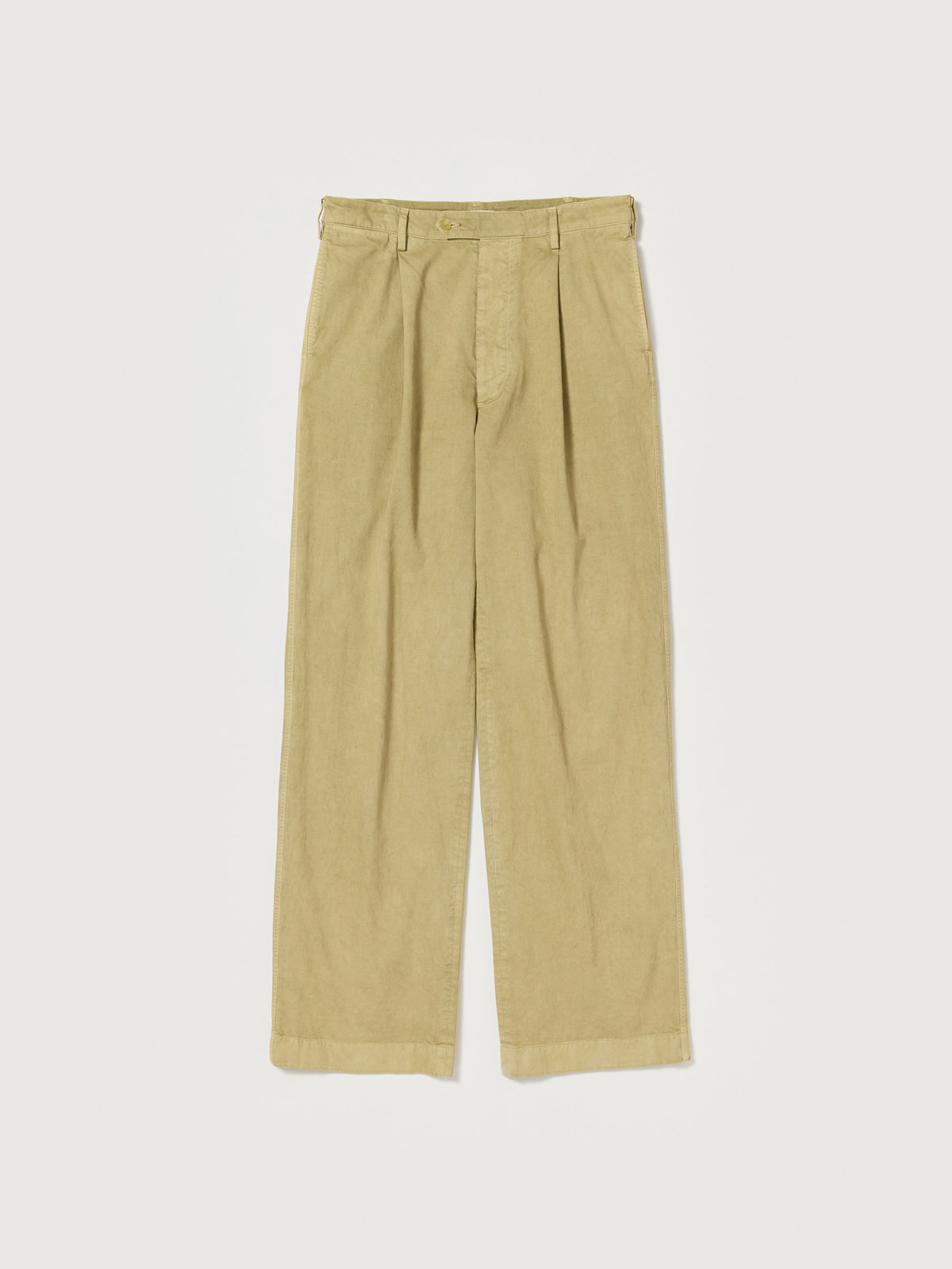 Auralee 26AW GARMENT-DYED FINX CHINO ONE-TUCK WIDE PANTS