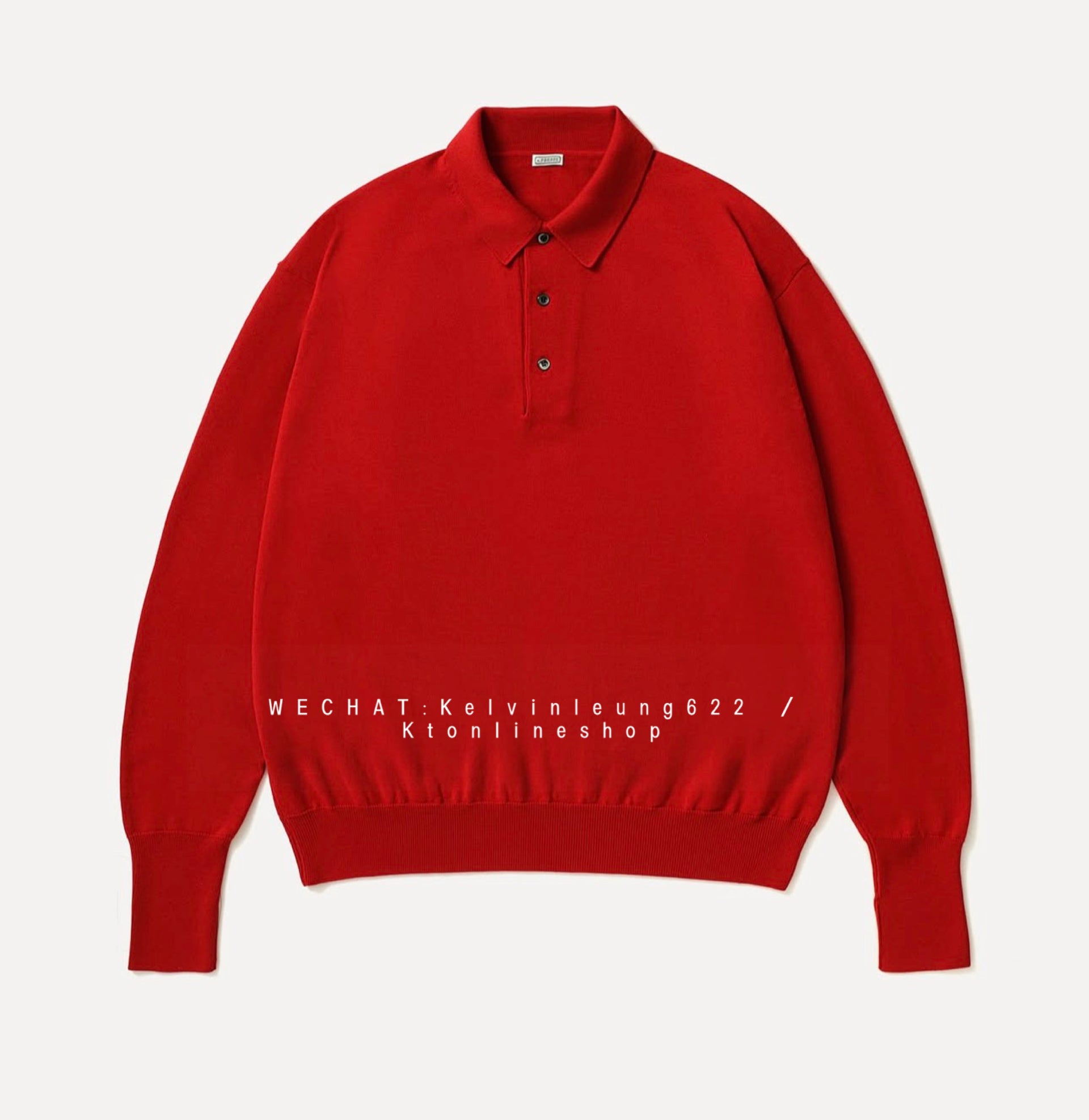 A.PRESSE 26AW Wool Knit L/S Polo Shirt