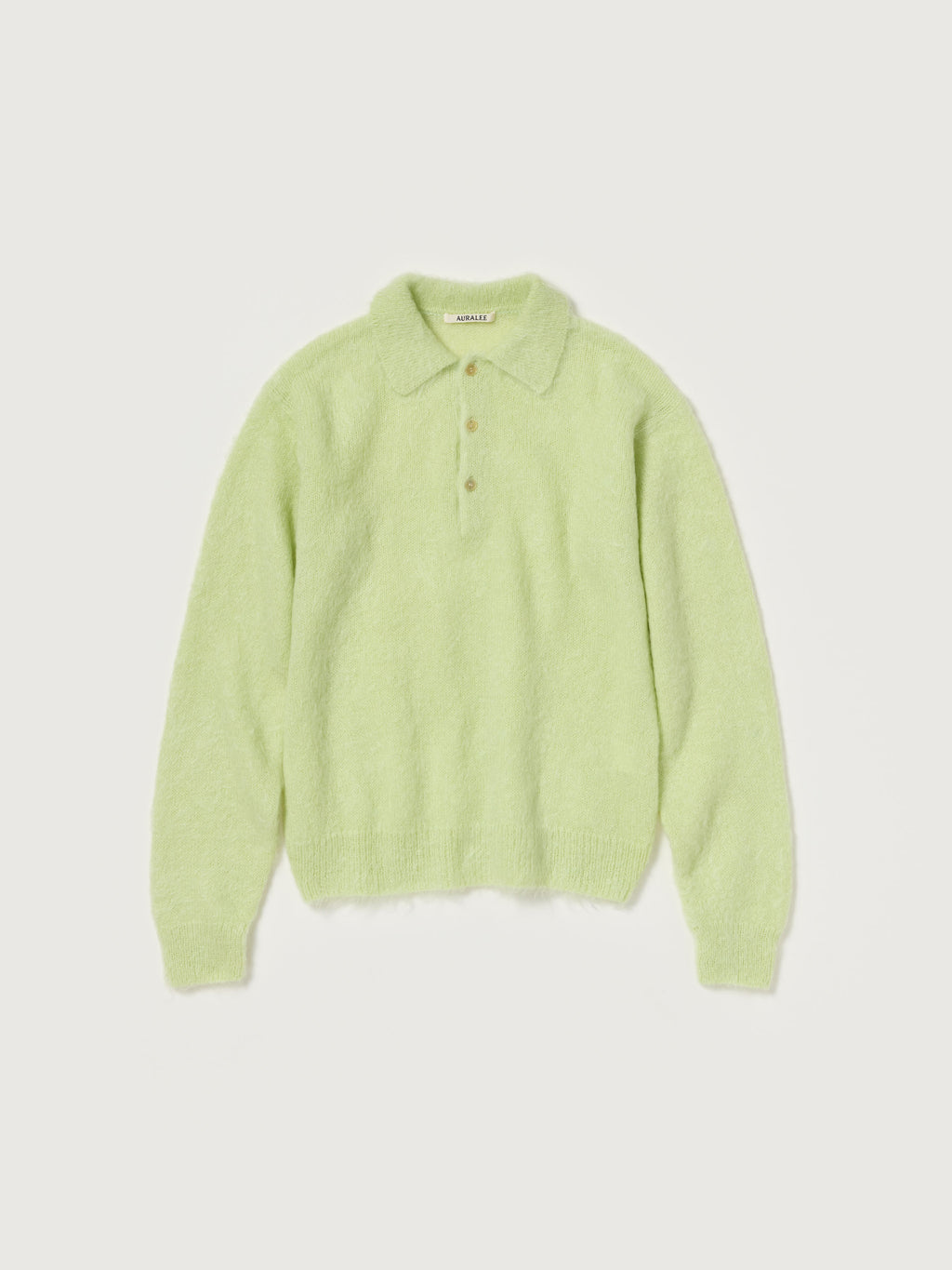 Auralee 26AW BRUSHED SUPER KID MOHAIR KNIT POLO