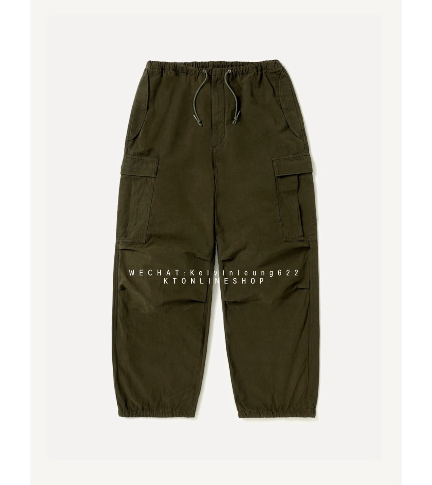 A.PRESSE 26AW Washed Cotton Silk Linen HBT M-51 Over Pants