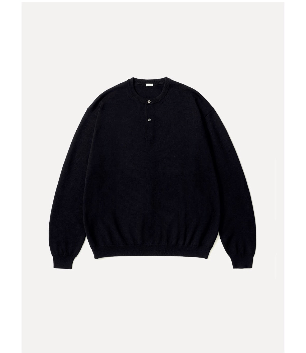 A.PRESSE 26AW Wool Knit Henley Neck Sweater