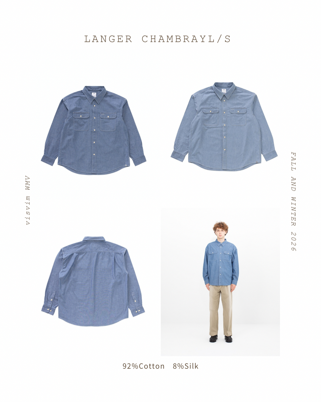 VISVIM 26AW LANGER CHAMBRAY L/S