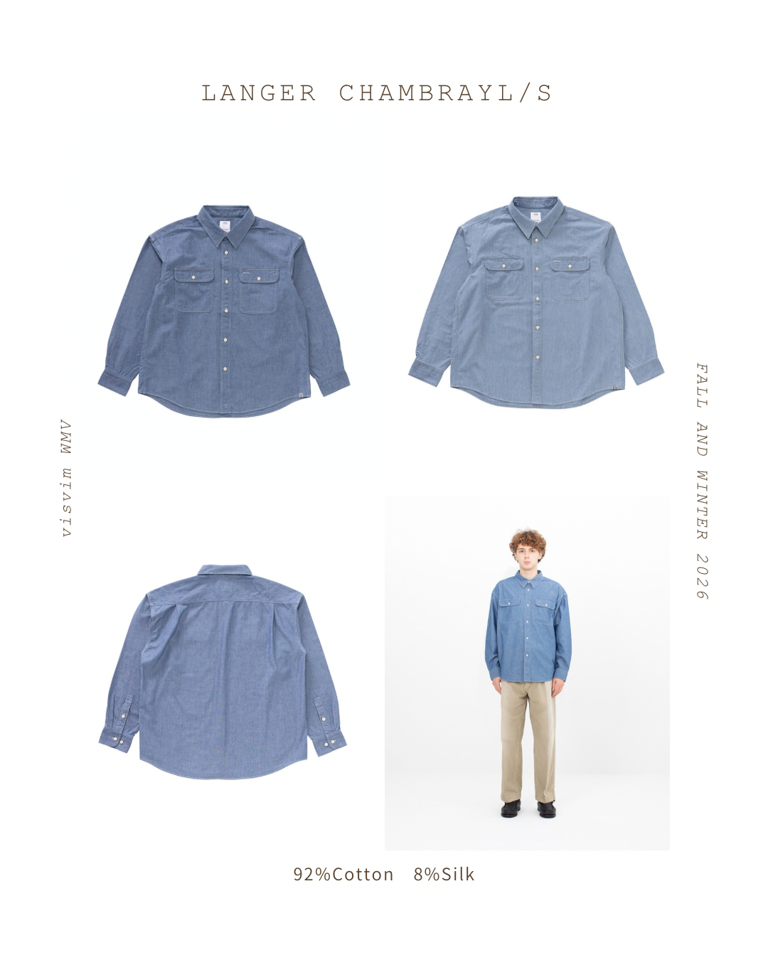 VISVIM 26AW LANGER CHAMBRAY L/S