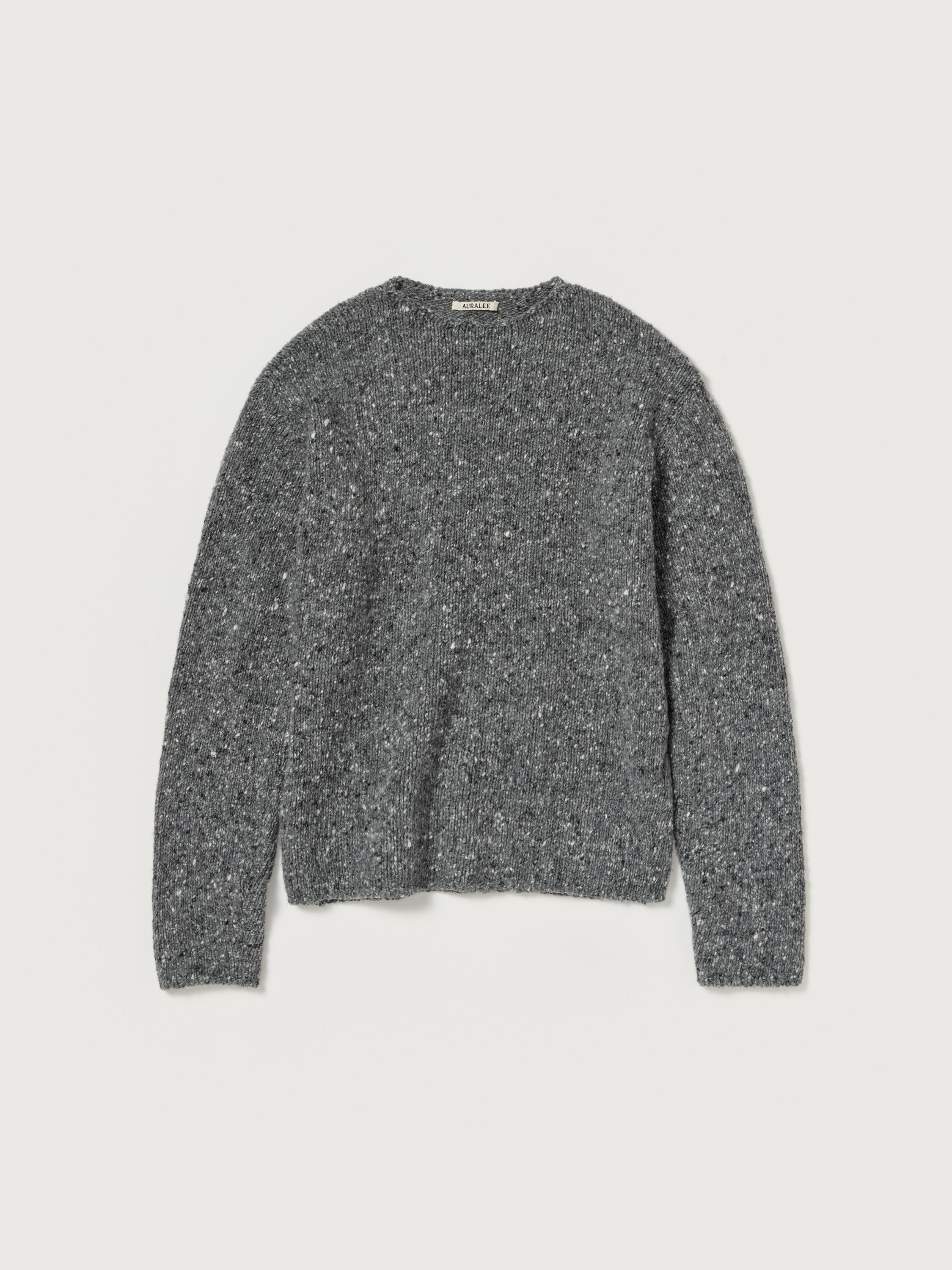 AURALEE 26AW LOW-GAUGE HOMESPUN TWEED KNIT P/O