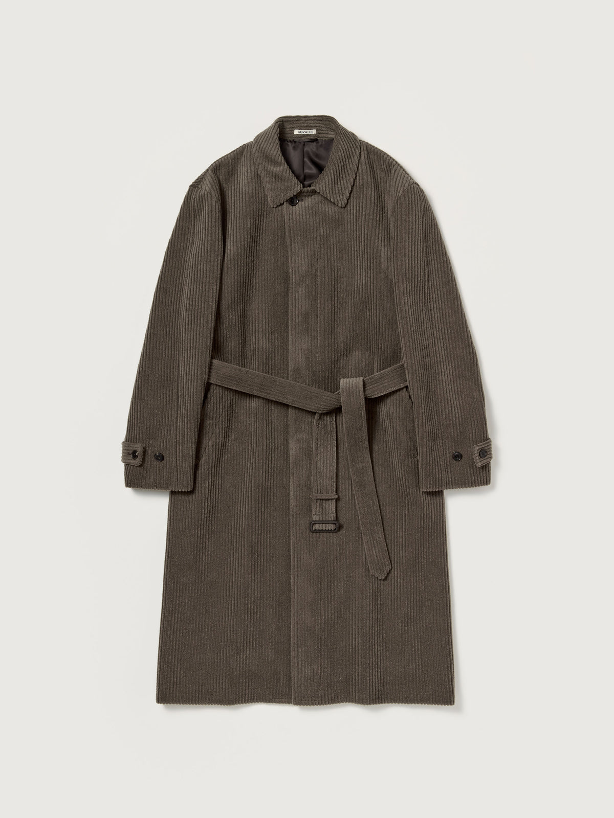 Auralee 26AW WOOL CASHMERE CORDUROY SOUTIEN COLLAR COAT