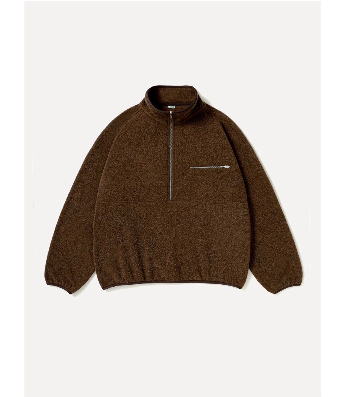 A.PRESSE 26AW Vintage Silk Fleece Half Zip Jacket