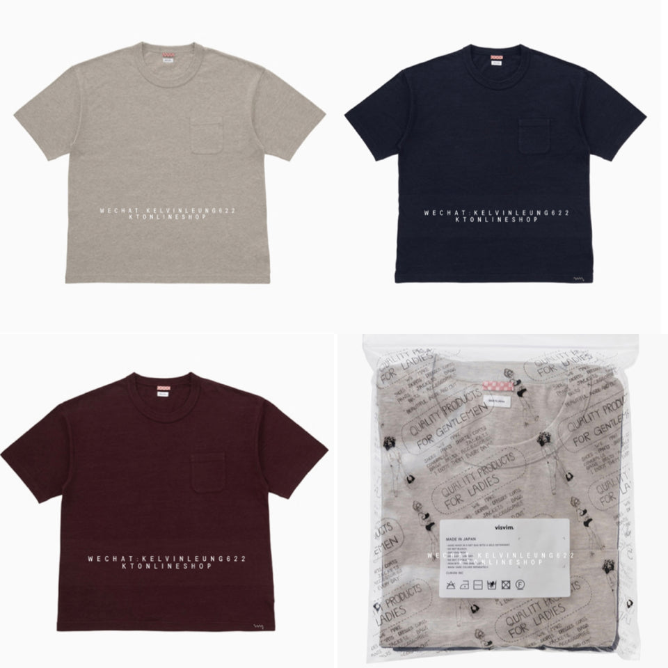 VISVIM 25SS SUBLIG JUMBO 3-PACK S/S MULTI