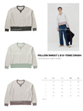 VISVIM 26FW FELLOW SWEAT L/S 2-TONE CRASH