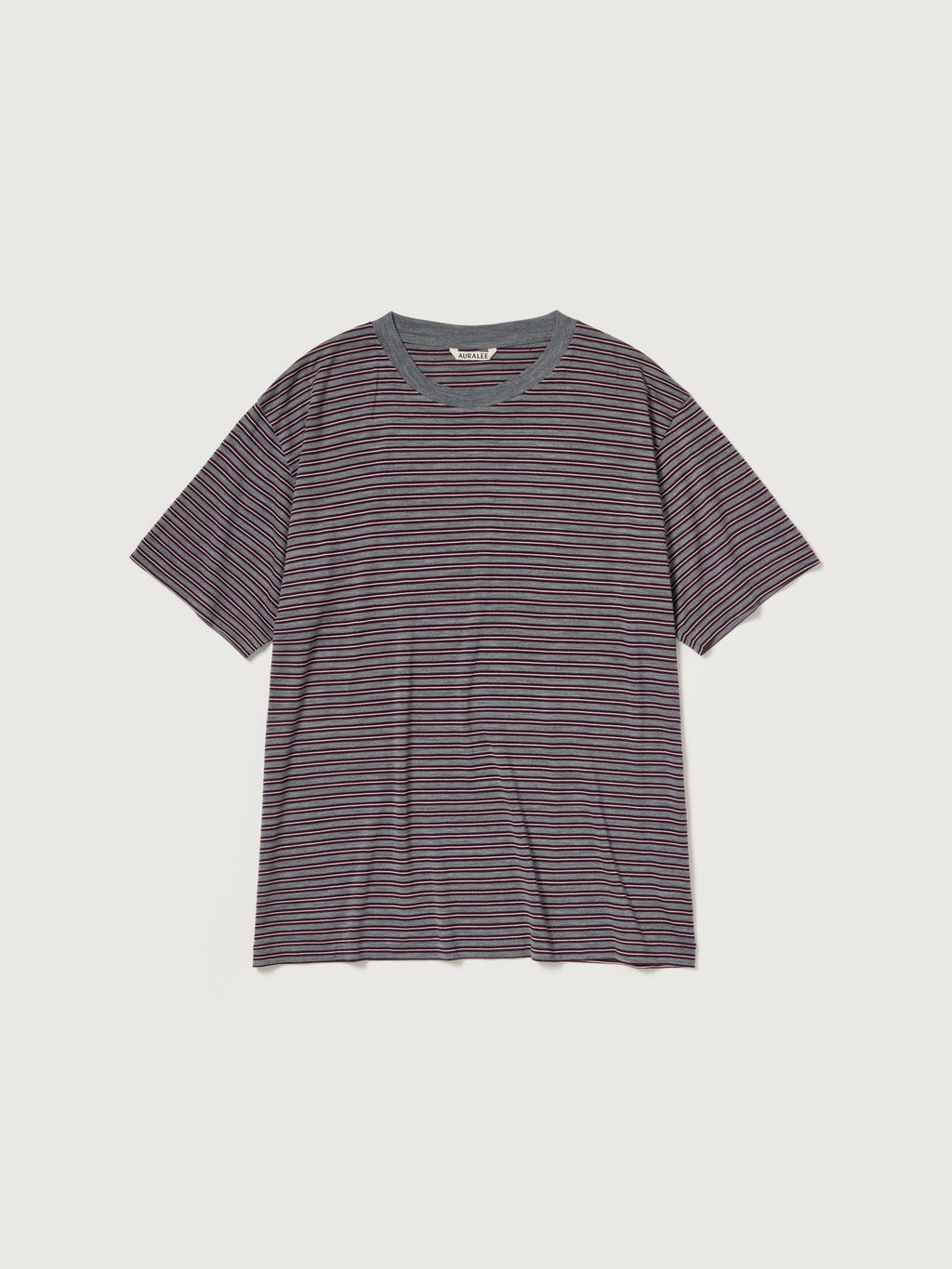 AURALEE 26AW SOFT SMOOTH WOOL STRIPE JERSEY TEE