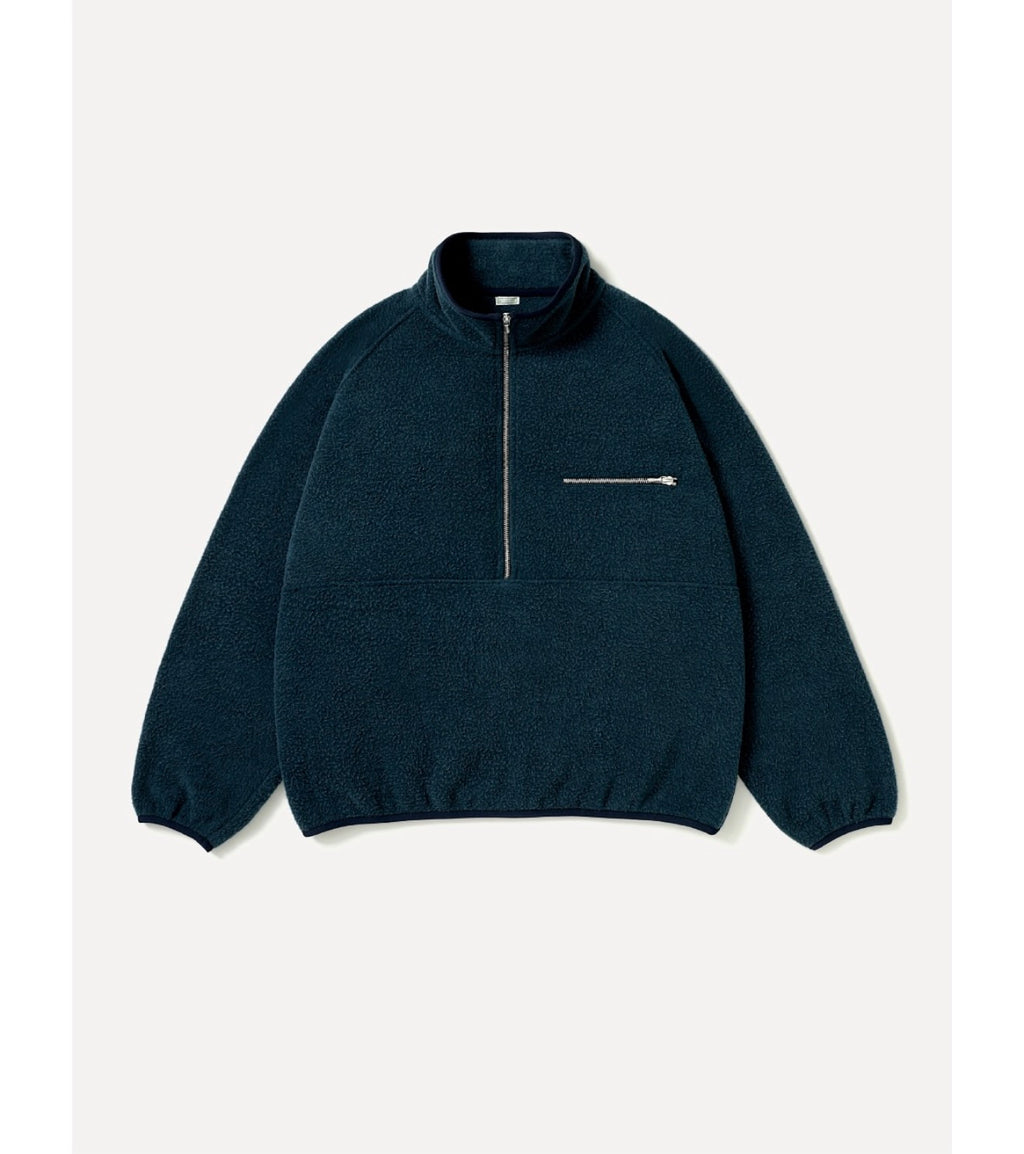 A.PRESSE 26AW Vintage Silk Fleece Half Zip Jacket