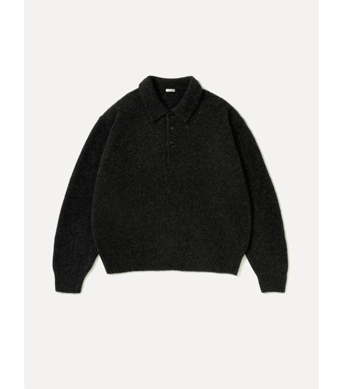A.PRESSE 26AW Brushed Cashmere Middle Gauge Polo Collar Sweater