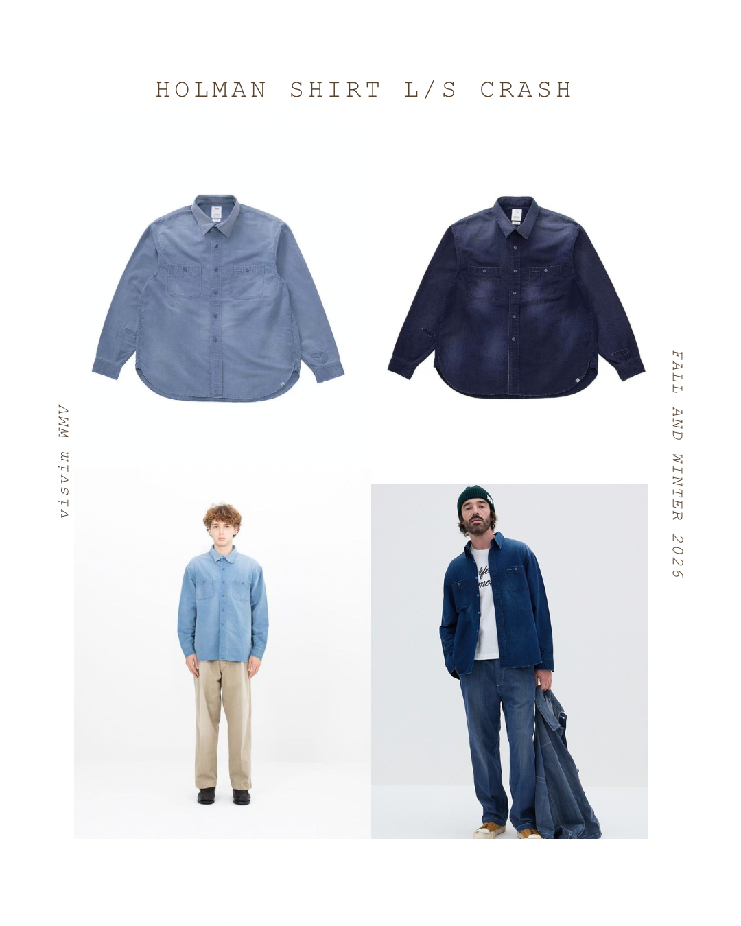 VISVIM 26AW HOLMAN SHIRT L/S CRASH