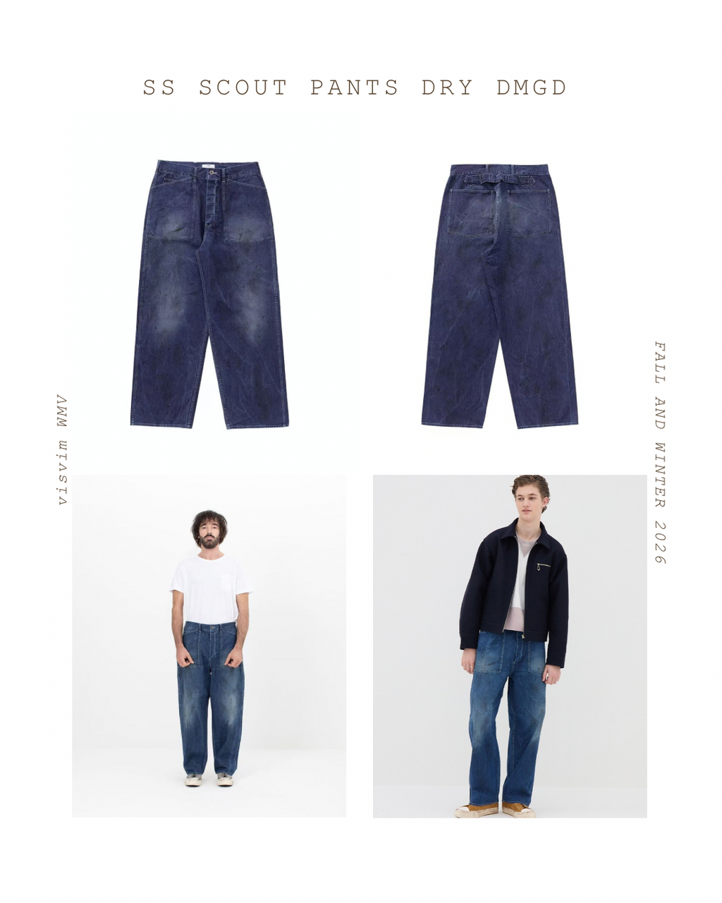 VISVIM 26AW SS SCOUT PANTS DRY DMGD