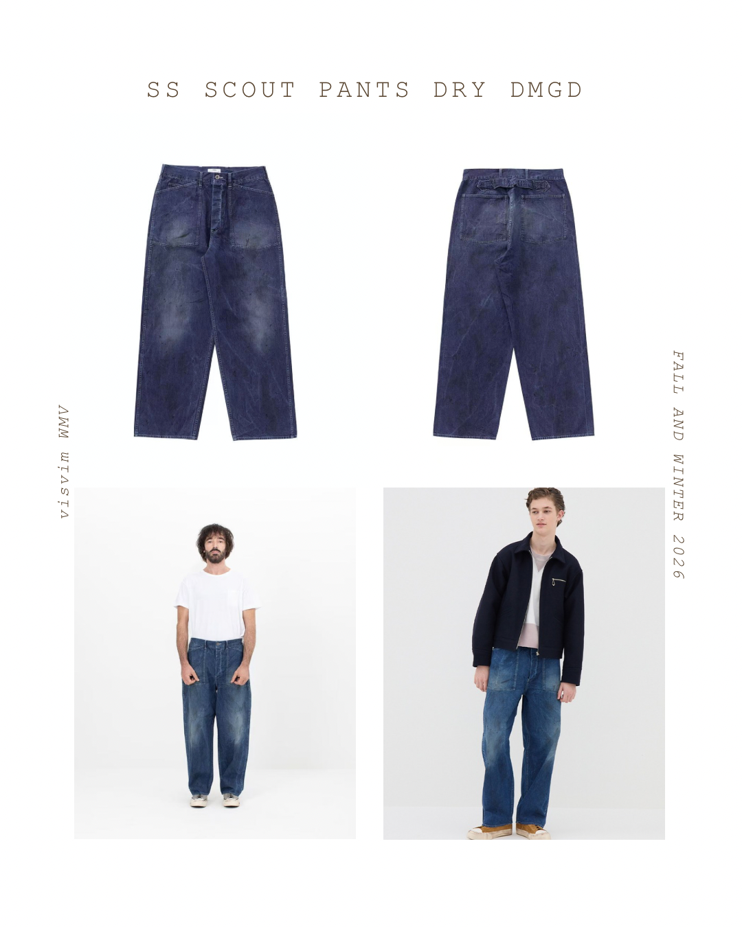 VISVIM 26AW SS SCOUT PANTS DRY DMGD