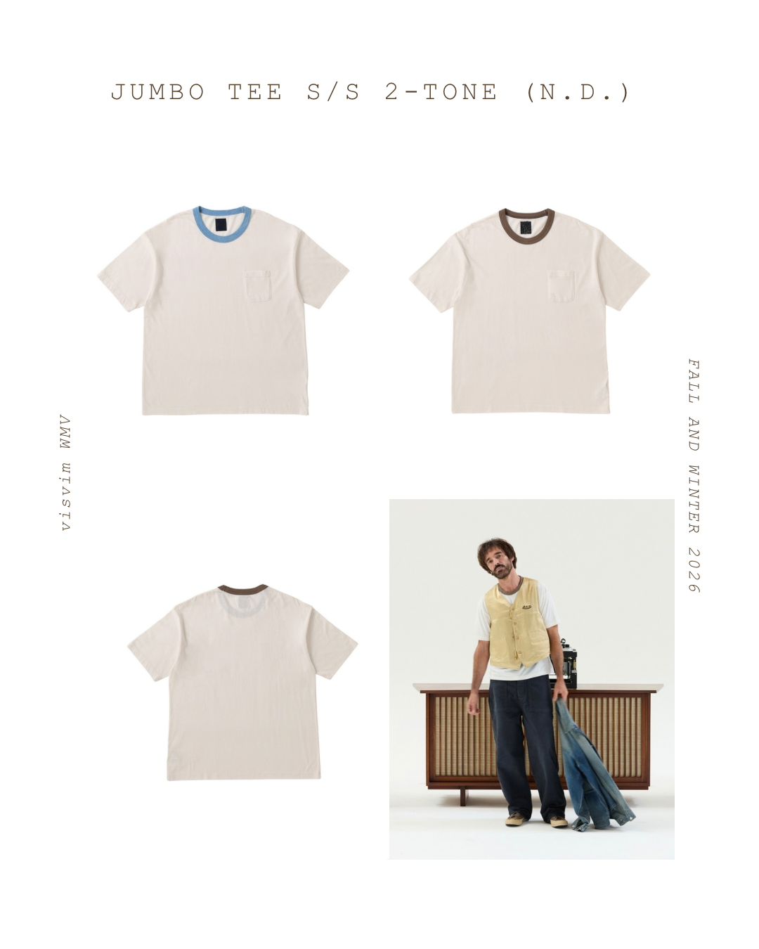 JUMBO TEE S/S 2-TONE (N.D.)