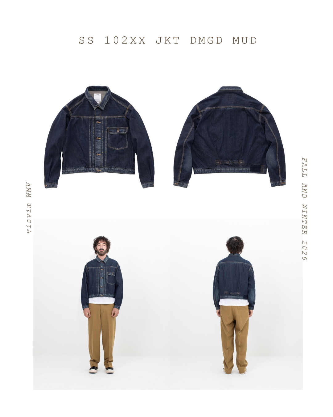 VISVIM 26AW SS 102XX JKT DMGD MUD